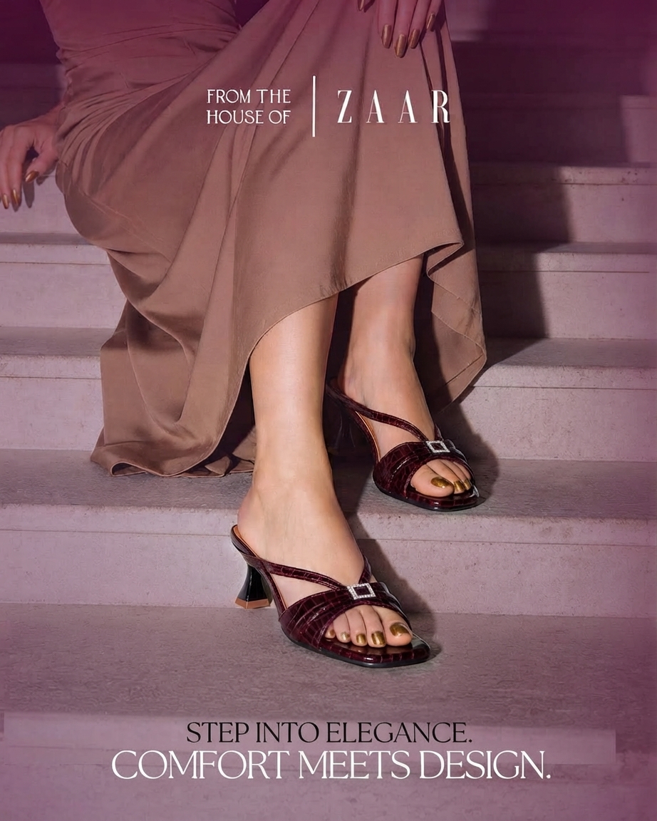 Sira burgundy croc-effect heeled sandals, worn on a stone stairway.